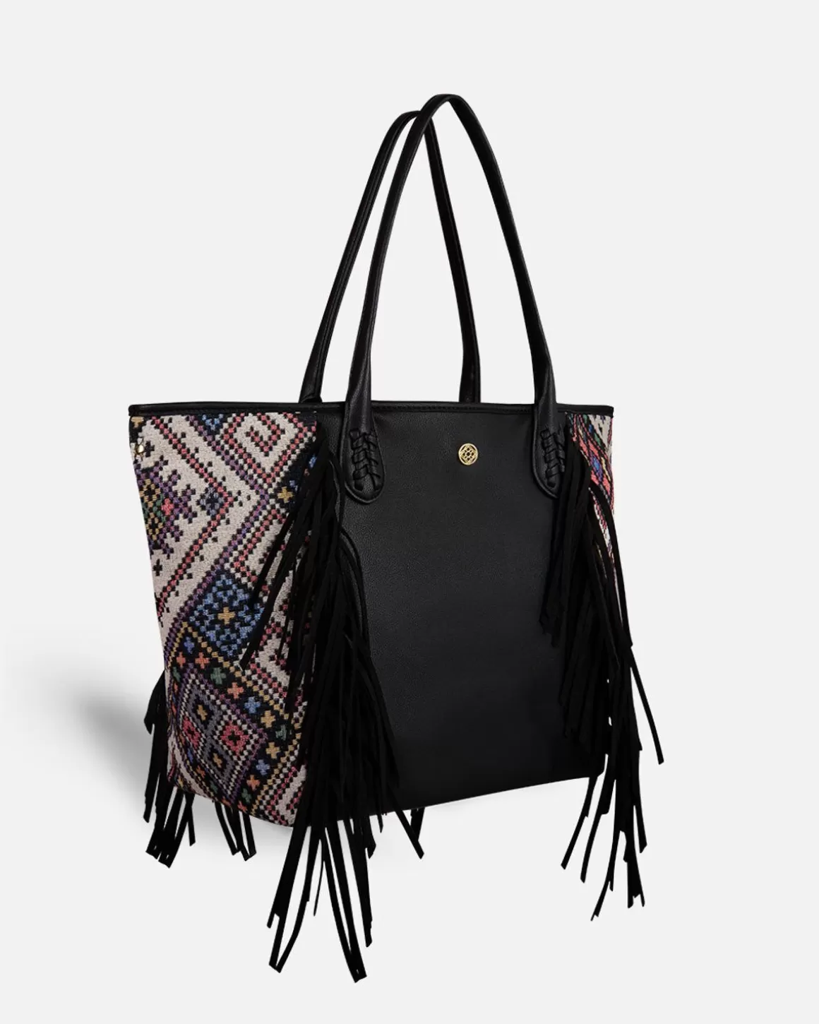 Lonbali Bolso Bonnie Ethnic Negro | Bolsos Shopper