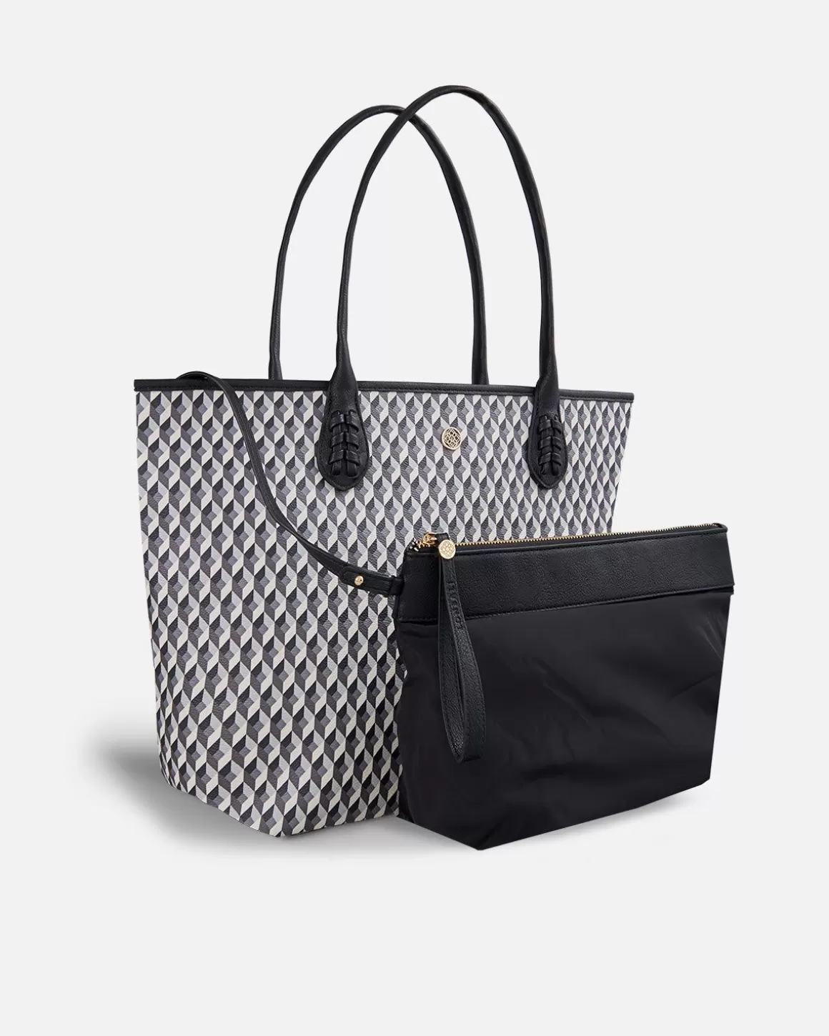 Lonbali Bolso Born B&W Negro | Bolsos Shopper