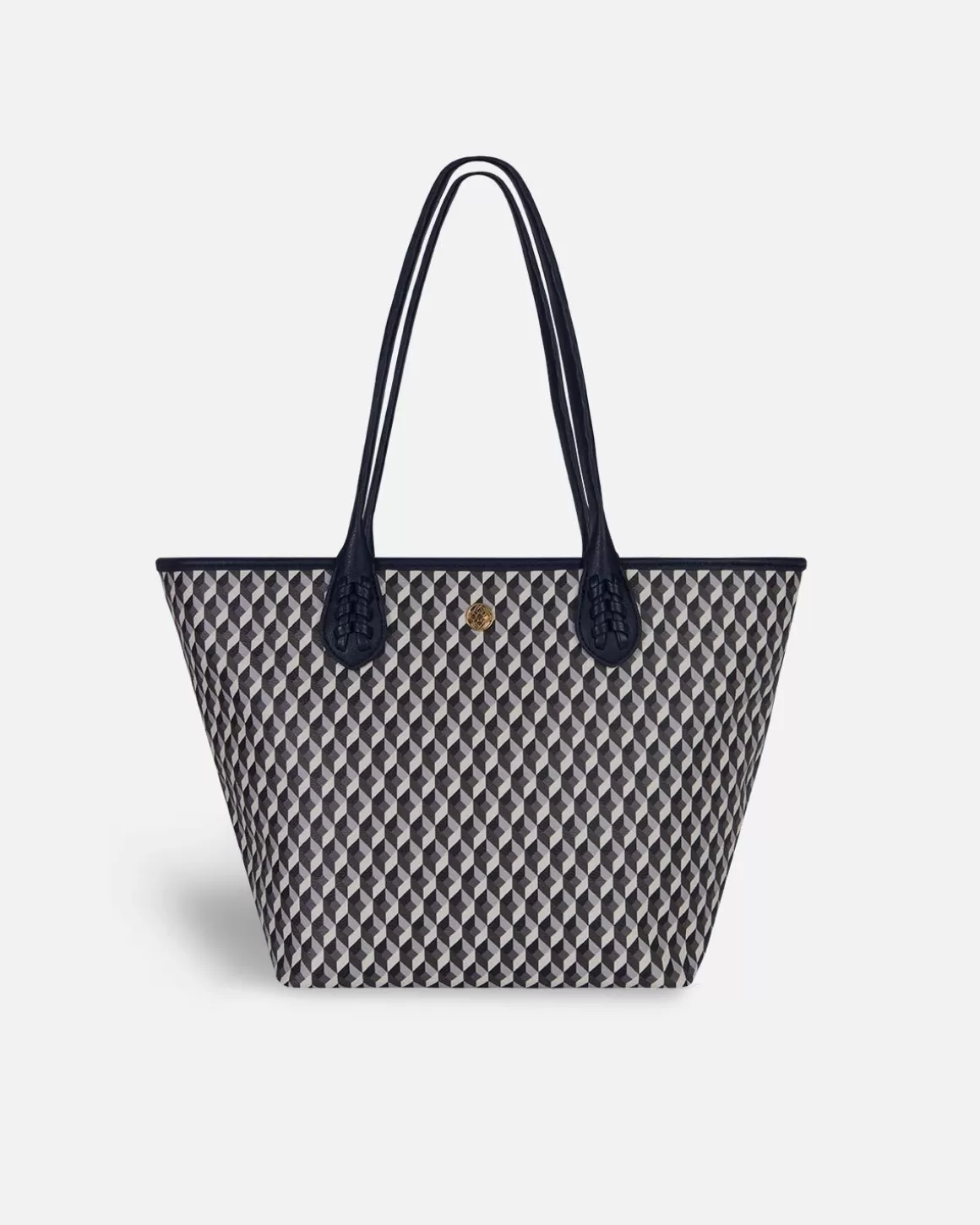 Lonbali Bolso Born Midi B&W Navy | Bolsos Shopper