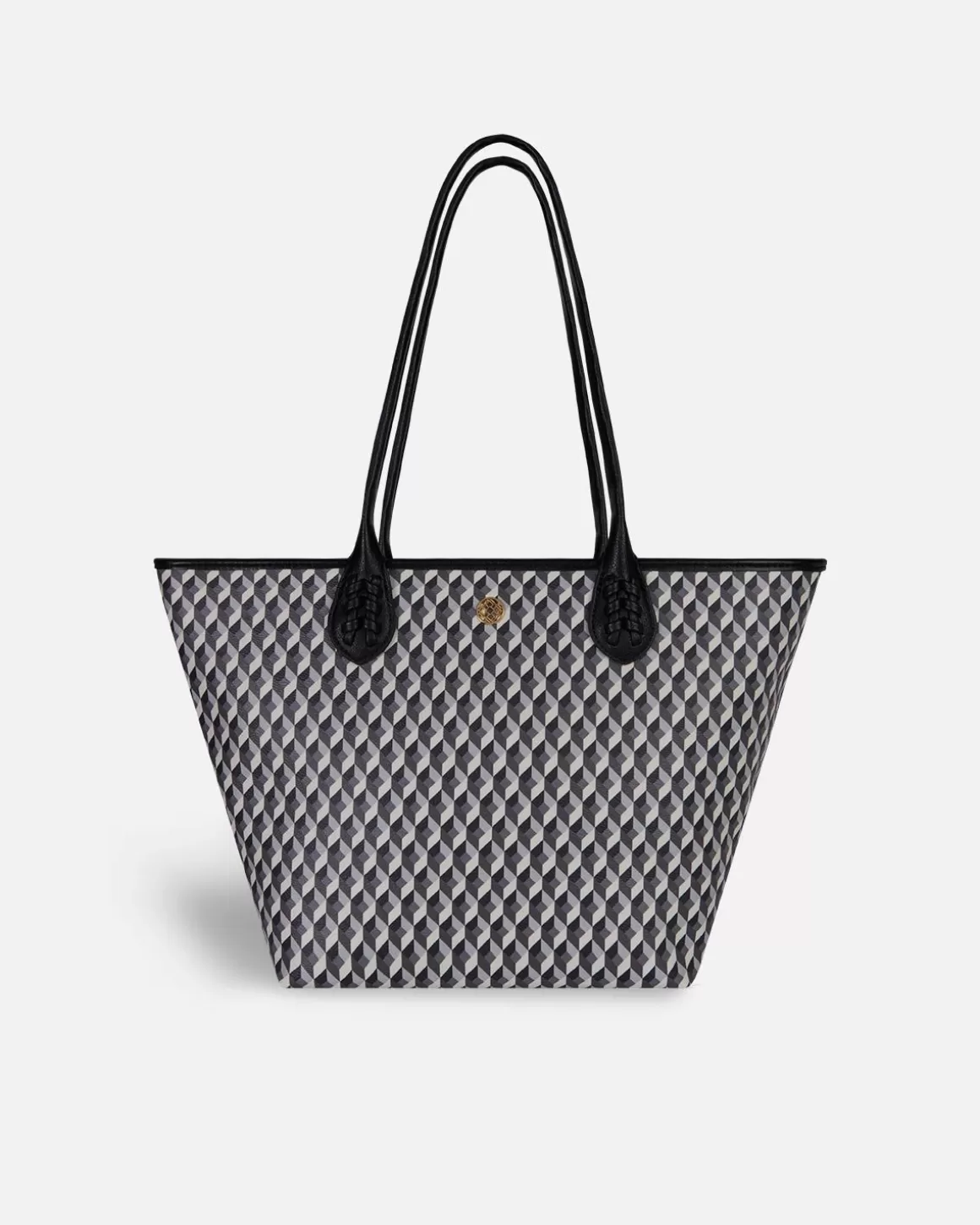 Lonbali Bolso Born Midi B&W Negro | Bolsos Shopper