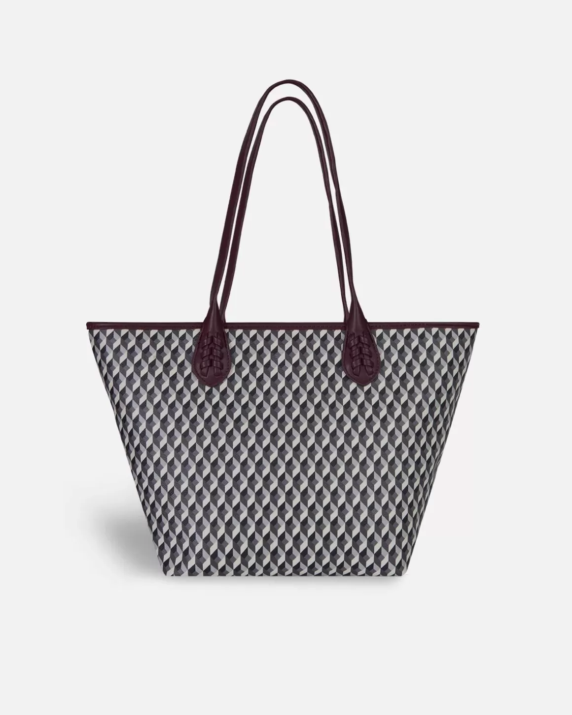 Lonbali Bolso Born Midi B&W Wine | Bolsos Shopper