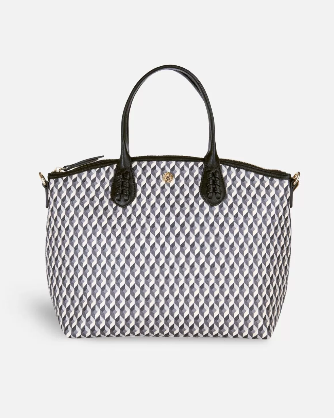 Lonbali Bolso Zip Tote Born B&W Negro | Bolsos Bandolera