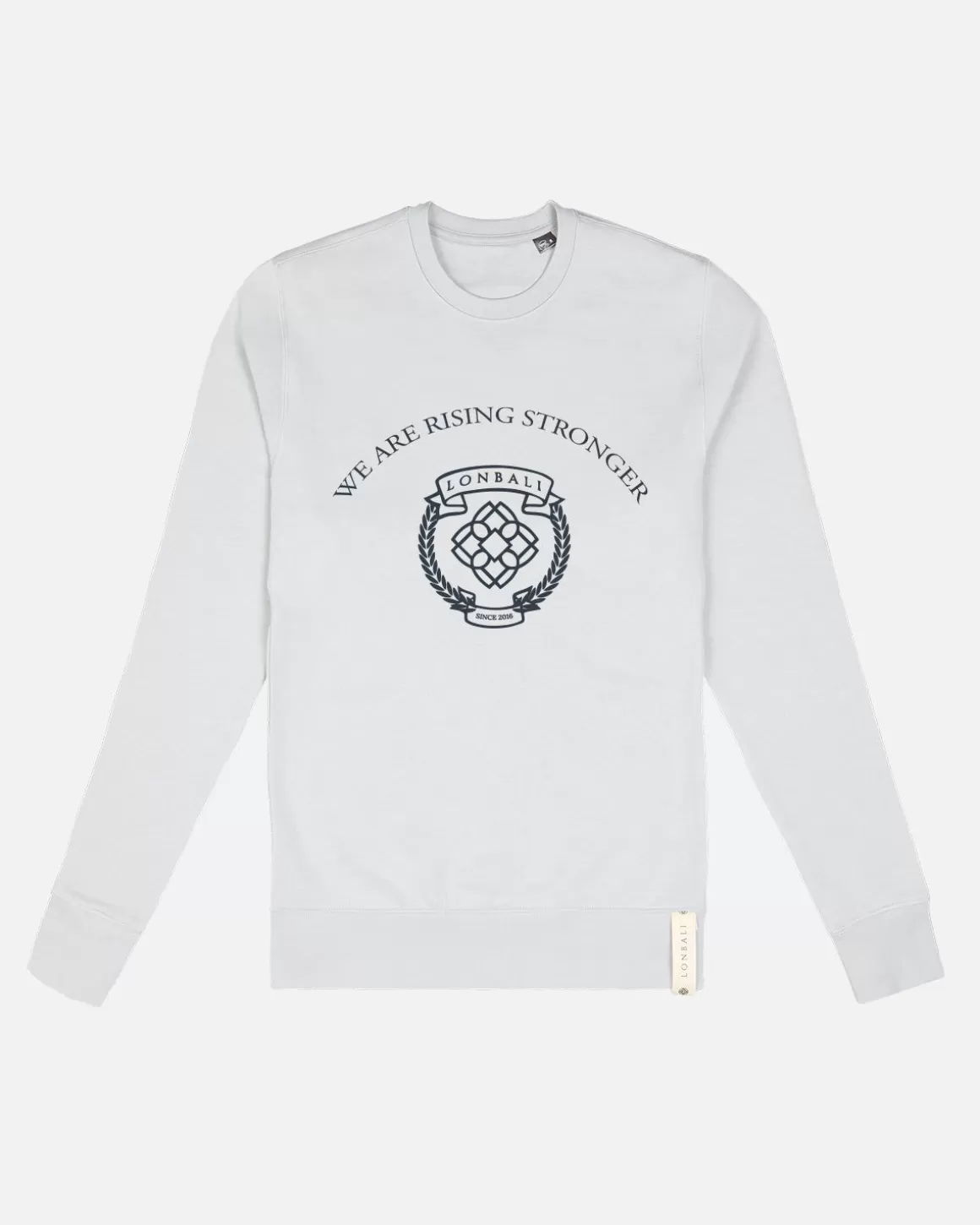 Lonbali Sudadera Escudo Gris Claro | Mujer Ropa Deportiva